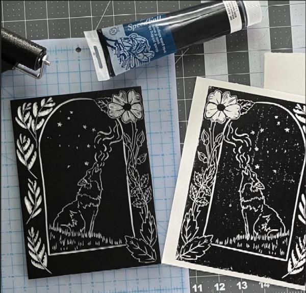 Image for event: Printmaking with Artist Kara DeCarlo